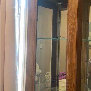 Good looking curio except the one bang I show you